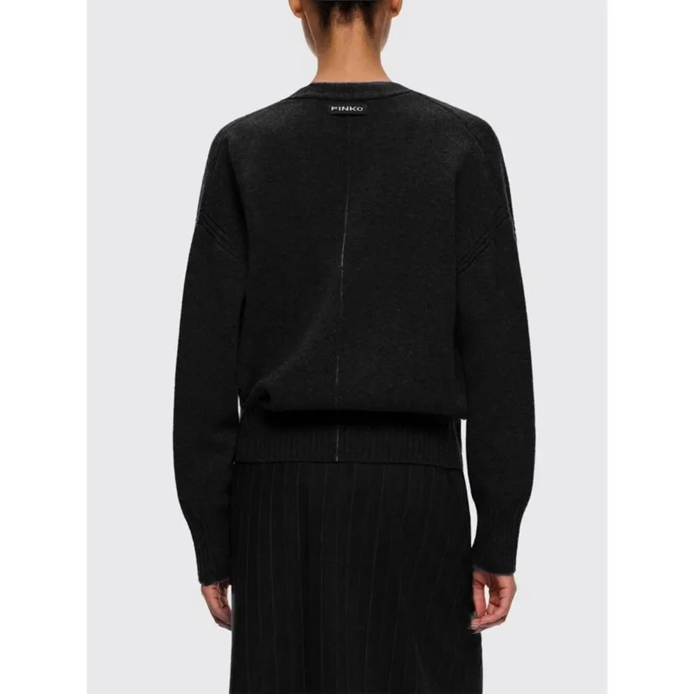 Pinko Women V-Neck Wool And Cashmere Blend Cardigan Pinko With Button Closure